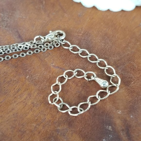 Infinite & Cross Layered Necklace Gold Tone - Picture 6 of 12